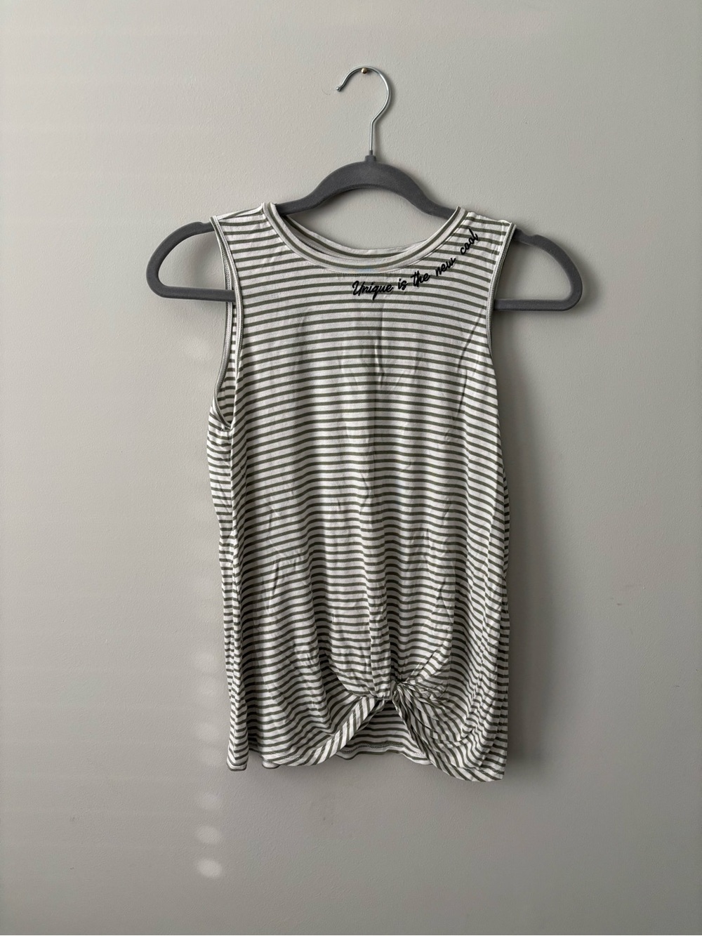 Casual Tank top Green & White wonder nation